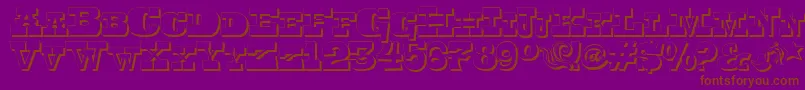 Toersh Font – Brown Fonts on Purple Background