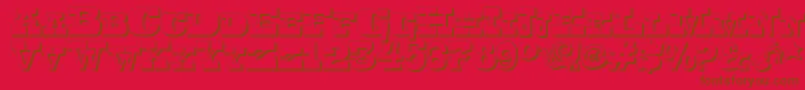 Toersh Font – Brown Fonts on Red Background