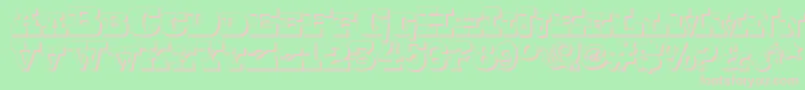 Toersh Font – Pink Fonts on Green Background