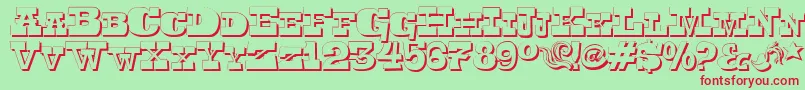 Toersh-fontti – punaiset fontit vihreällä taustalla