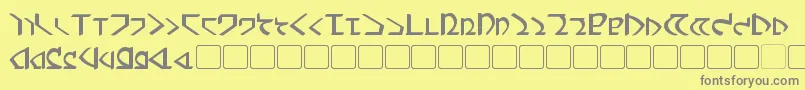 More about DwemerBold Font DwemerBold Font – Gray Fonts on Yellow Background