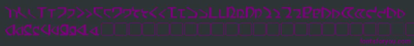 DwemerBold Font – Purple Fonts on Black Background