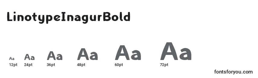Размеры шрифта LinotypeInagurBold