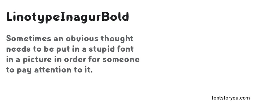 LinotypeInagurBold-fontti