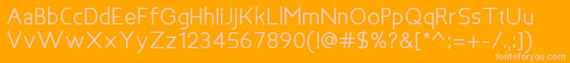 BakersfieldBold Font – Pink Fonts on Orange Background
