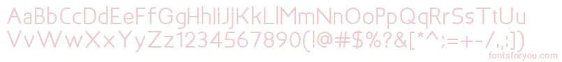 BakersfieldBold Font – Pink Fonts on White Background