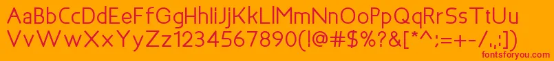BakersfieldBold Font – Red Fonts on Orange Background
