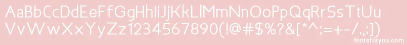 フォントBakersfieldBold – ピンクの背景に白い文字