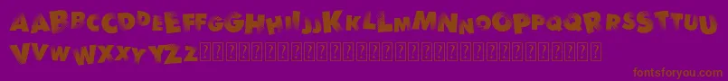 RythmNBlacks Font – Brown Fonts on Purple Background