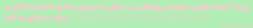 RythmNBlacks-Schriftart – Rosa Schriften auf grünem Hintergrund