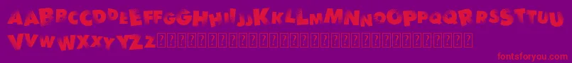 RythmNBlacks Font – Red Fonts on Purple Background