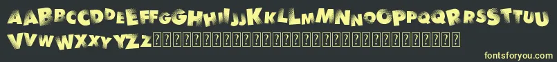 RythmNBlacks Font – Yellow Fonts on Black Background