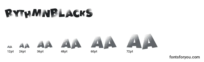 RythmNBlacks Font Sizes