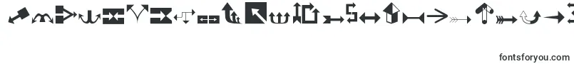 Шрифт Arrows1 – шрифты, начинающиеся на A
