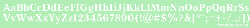 QuantantiquacttBold Font – White Fonts on Green Background