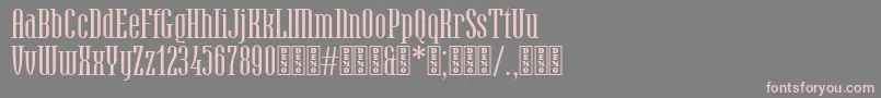 HamerslagDemo Font – Pink Fonts on Gray Background