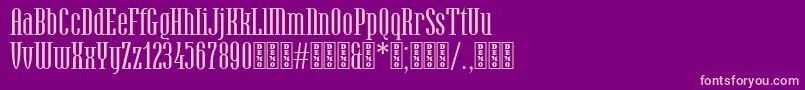 HamerslagDemo Font – Pink Fonts on Purple Background