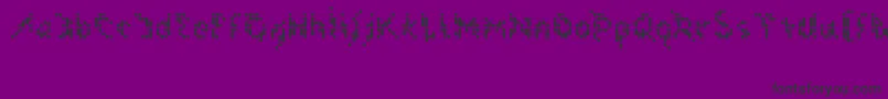 Flak Font – Black Fonts on Purple Background