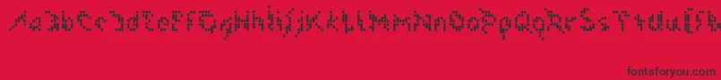 Flak Font – Black Fonts on Red Background