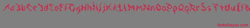Flak Font – Red Fonts on Gray Background