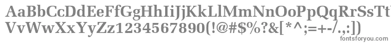 フォントMeliorltstdBold – 白い背景に灰色の文字