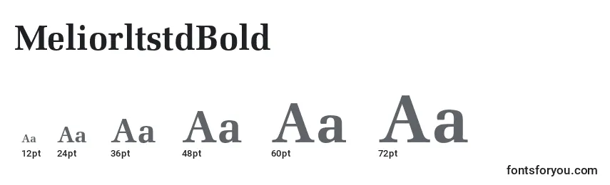 MeliorltstdBold Font Sizes