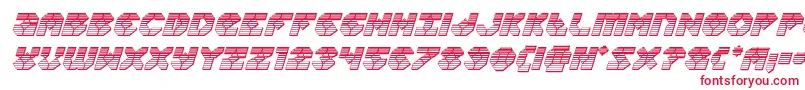 フォントZoomrunnerchromeital – 赤い文字