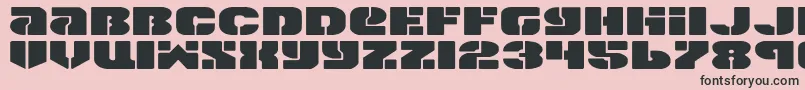 Spacec5e2 Font – Black Fonts on Pink Background