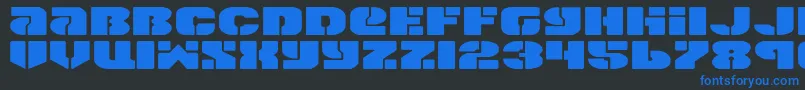 Weitere Informationen zur Spacec5e2-Schriftart Spacec5e2-Schriftart – Blaue Schriften auf schwarzem Hintergrund