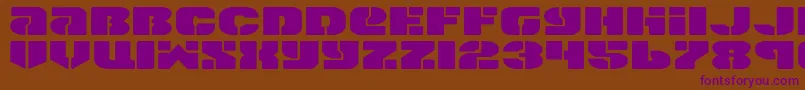 Spacec5e2 Font – Purple Fonts on Brown Background