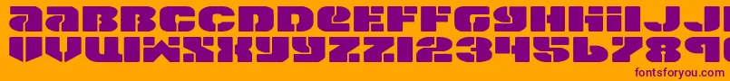 Spacec5e2 Font – Purple Fonts on Orange Background