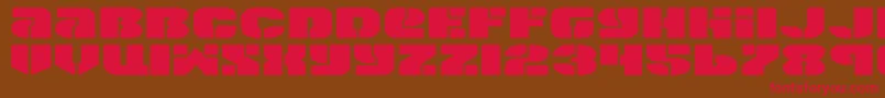 Spacec5e2 Font – Red Fonts on Brown Background