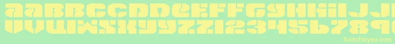 Więcej informacji o czcionce Spacec5e2 Czcionka Spacec5e2 – żółte czcionki na zielonym tle