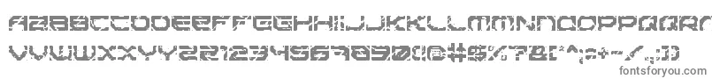 フォントSector017 – 白い背景に灰色の文字