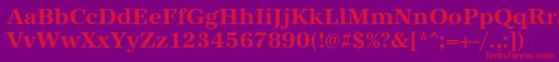 AntiquastdBold Font – Red Fonts on Purple Background