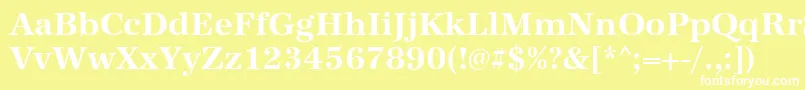 AntiquastdBold Font – White Fonts on Yellow Background