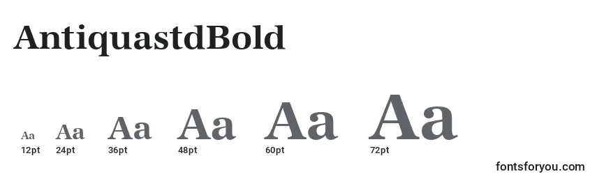 AntiquastdBold Font Sizes