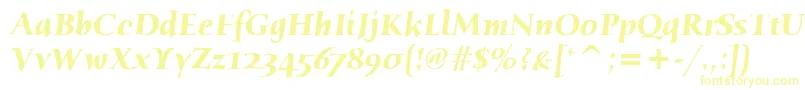 HumanaSerifItcBoldItalic Font – Yellow Fonts