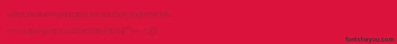 RmPlaytime Font – Black Fonts on Red Background