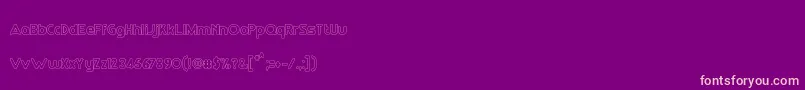 Police RmPlaytime – polices roses sur fond violet
