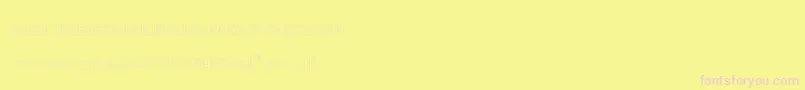 Fonte RmPlaytime – fontes rosa em um fundo amarelo