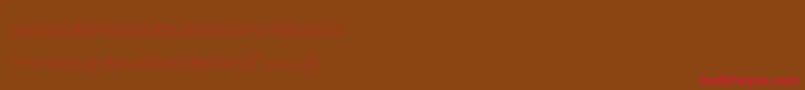 RmPlaytime Font – Red Fonts on Brown Background