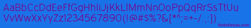 ExpresswayltRegular-Schriftart – Violette Schriften auf blauem Hintergrund