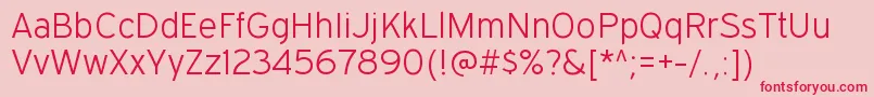 Police ExpresswayltRegular – polices rouges sur fond rose