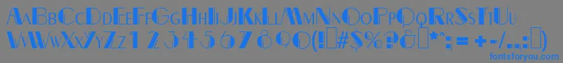 B691DecoRegular Font – Blue Fonts on Gray Background