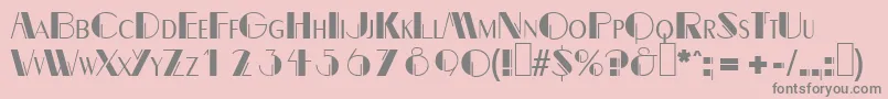 B691DecoRegular Font – Gray Fonts on Pink Background