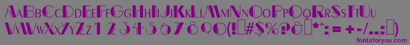 B691DecoRegular Font – Purple Fonts on Gray Background