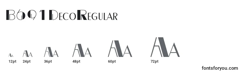 B691DecoRegular Font Sizes