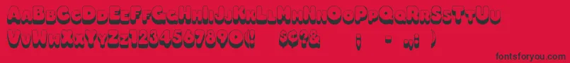 Boggie Font – Black Fonts on Red Background