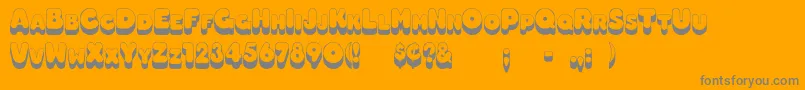 Boggie Font – Gray Fonts on Orange Background